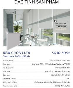 Rèm lá dọc SKK 49 Dac tinh rem cuon luoi