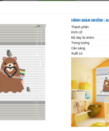 RÈM SÁO NHÔM IN TRANH SB 61 hinh 05 1