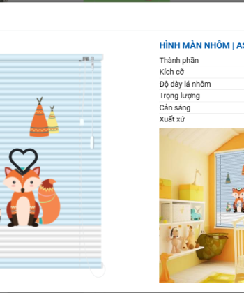 RÈM SÁO NHÔM IN TRANH SB 60 hinh 06 1