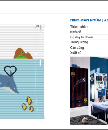 RÈM SÁO NHÔM IN TRANH SB 58 hinh 08 1