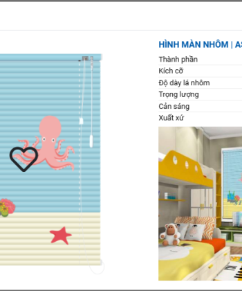 RÈM SÁO NHÔM IN TRANH SB 56 hinh 10 1