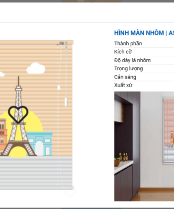 RÈM SÁO NHÔM IN TRANH SB 49 hinh 17 1