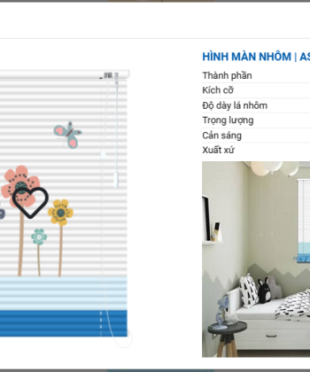 RÈM SÁO NHÔM IN TRANH SB 48 hinh 18 1