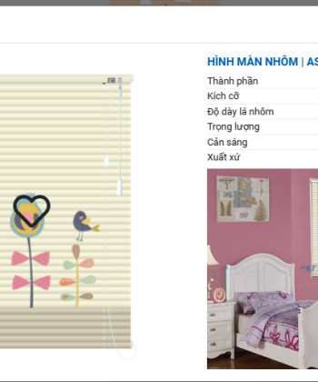 RÈM SÁO NHÔM IN TRANH SB 47 hinh 19 1