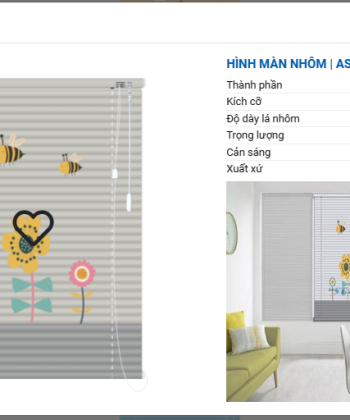 RÈM SÁO NHÔM IN TRANH SB 46 hinh 20 1