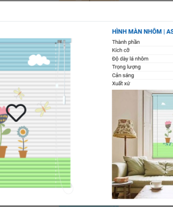 RÈM SÁO NHÔM IN TRANH SB 45 hinh 21 1