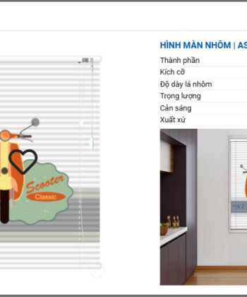 RÈM SÁO NHÔM IN TRANH SB 44 hinh 22 1