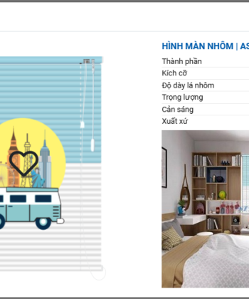 RÈM SÁO NHÔM IN TRANH SB 43 hinh 23 1