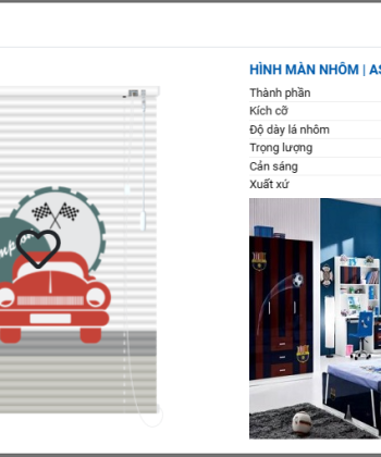 RÈM SÁO NHÔM IN TRANH SB 41 hinh 25 1