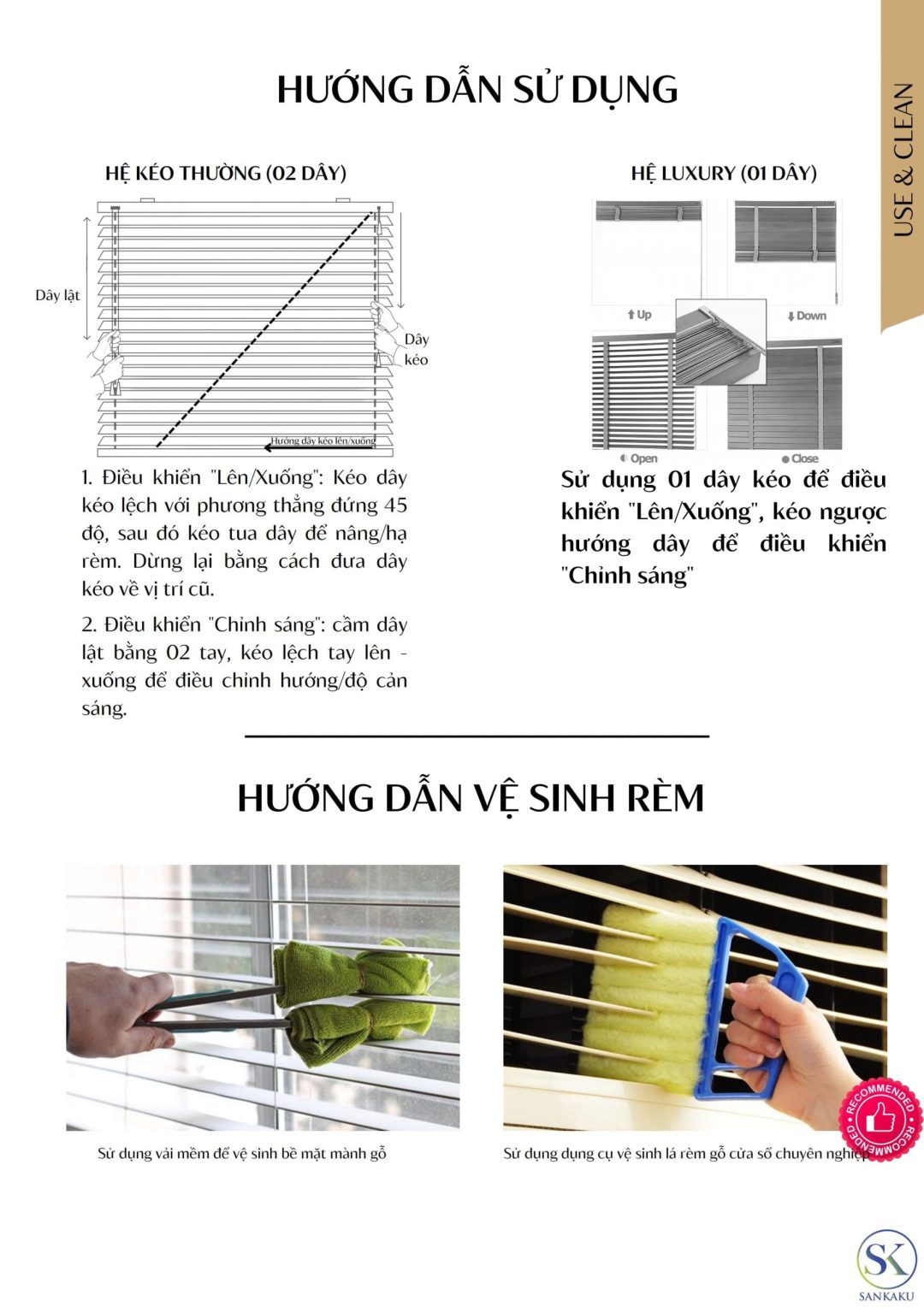 RÈM SÁO NHỰA GIẢ GỖ SKK - Hình ảnh 10