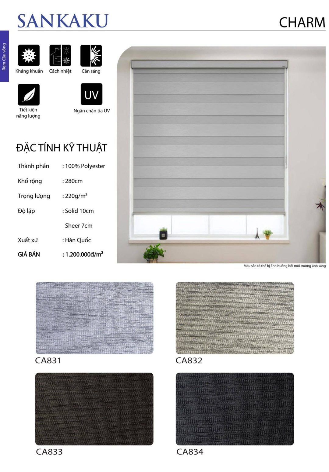 CẦU VỒNG SKK Charm cản sáng