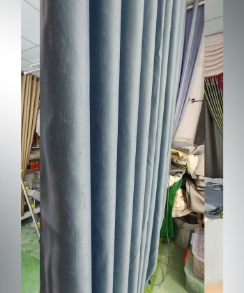 Rèm vải họa tiết nổi 241214 xanh và xám 46 rem cua go vap 14 1