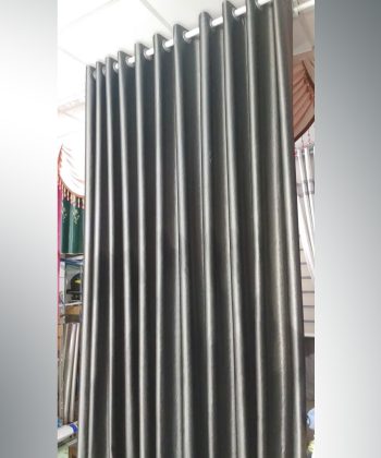 Rèm vải họa tiết nổi 241214 xanh và xám 60 rem cua go vap 28