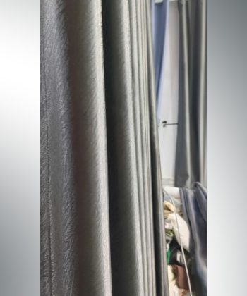 Rèm vải họa tiết nổi 241214 xanh và xám 61 rem cua go vap 29