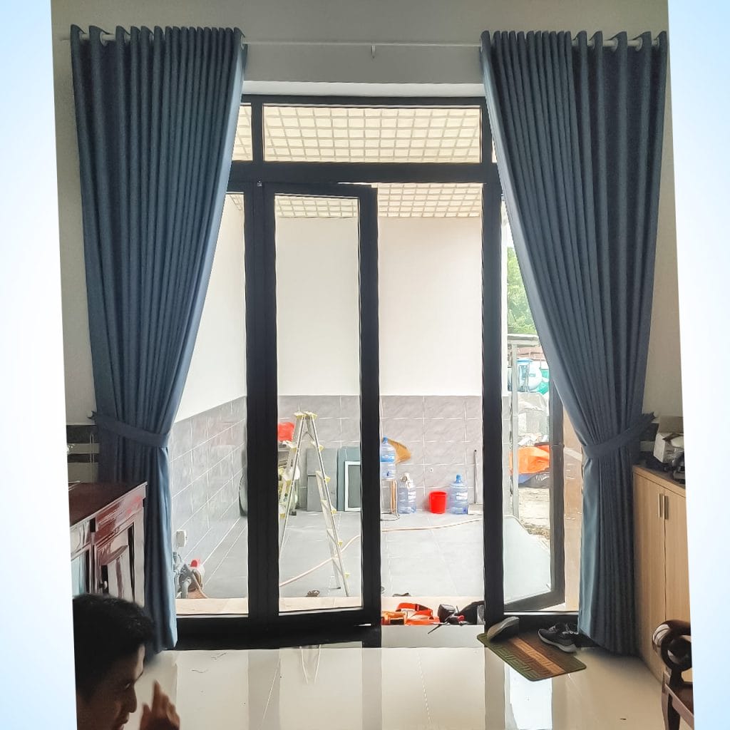 May kiểu đục lỗ Rèm cửa vải may đục lỗ ở Gò Vấp