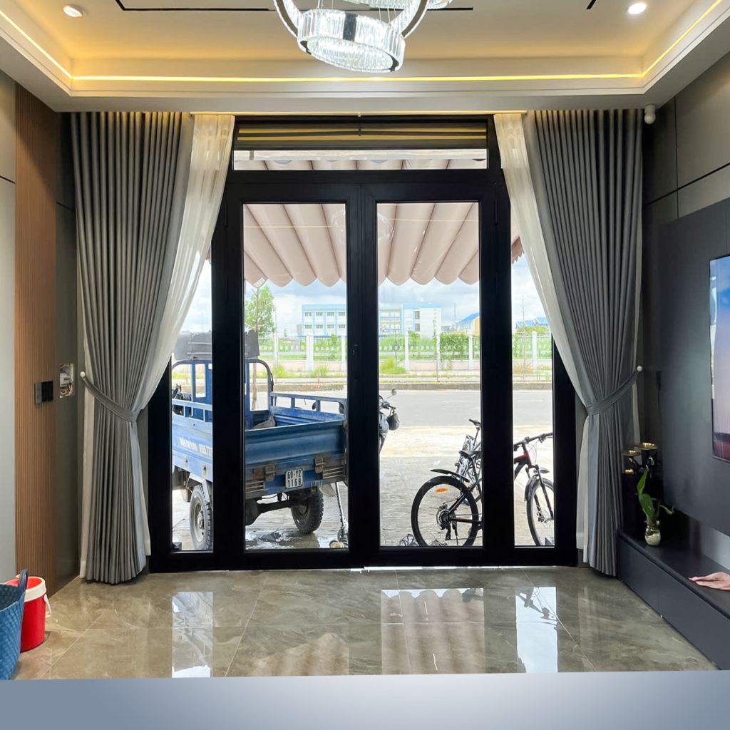rem cua 2 lop phong khach Rèm Cửa Gò Vấp