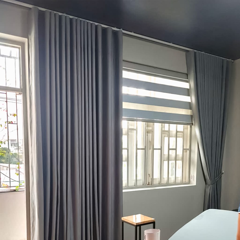 Rèm vải định hình Rem cua phong ngu rem vai may dinh vi va rem cau vong cho cua so 1