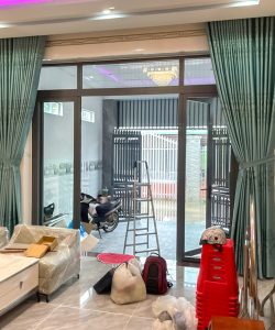 Rèm Cửa Tại Phước Thái 251119 Long Thành - Thi Công Rèm Gấm Thêu | Cản Sáng 98% 15 rem cua chinh phong khach rong 1