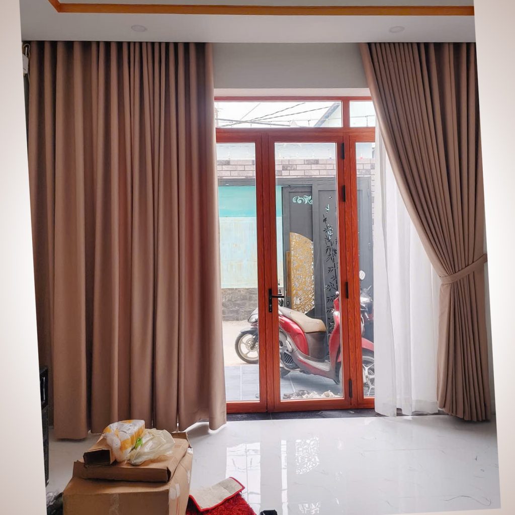 Rèm vải 2 lớp sang trọng Xu Hướng Rèm Cửa Cao Cấp