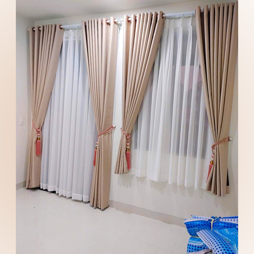 Rèm cửa 2 lớp bồng bềnh, thanh lịch Rèm cửa 2 lớp đẹp