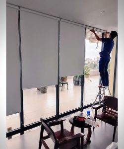 Alternative view of Thi Công Rèm Cuốn Trơn Tại Quán Cà Phê Cánh Đồng Lưng Trời Gò Vấp | Rèm Cửa Thiên Kim