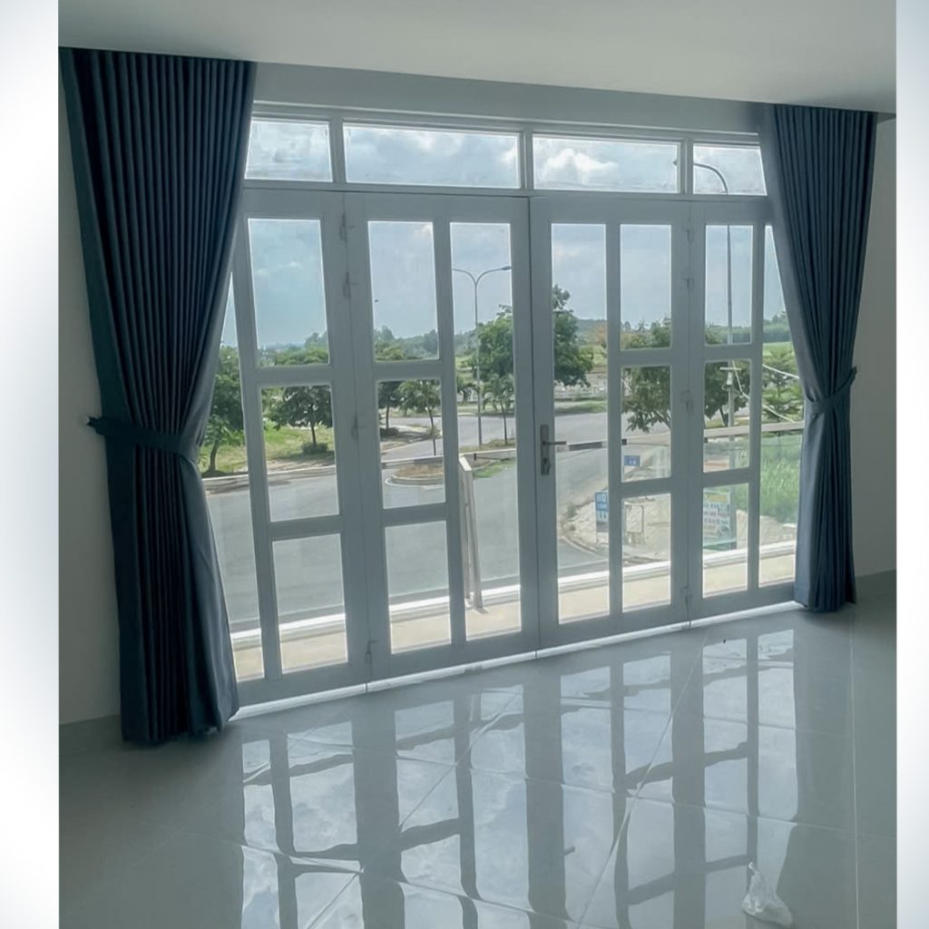 Rèm vải 1 lớp tối giản Rèm cửa vải ở Gò Vấp