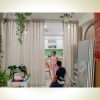 Lắp Đặt Rèm Cửa Đường Phan Văn Trị Gò Vấp – Rèm Spa Vải Voan Linen May Xếp Ly 1 lap dat rem cua duong nguyen oanh spa
