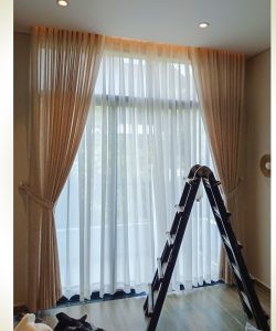 Lắp Đặt Rèm Cửa 2 Lớp Nhà Phố Đường Phan Văn Trị Gò Vấp | Rèm Thiên Kim