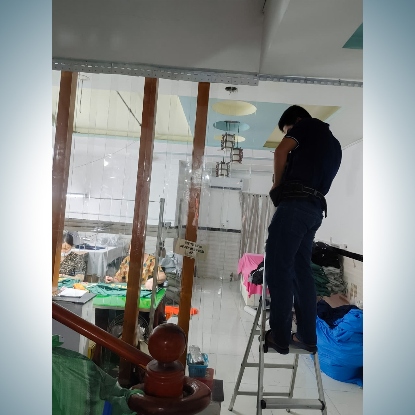 Lắp đặt rèm pvc ngăn lạnh điều hòa uy tín chất lượng HCM, Gò Vấp, Quận 12 23 rèm pvc ngăn lạnh
