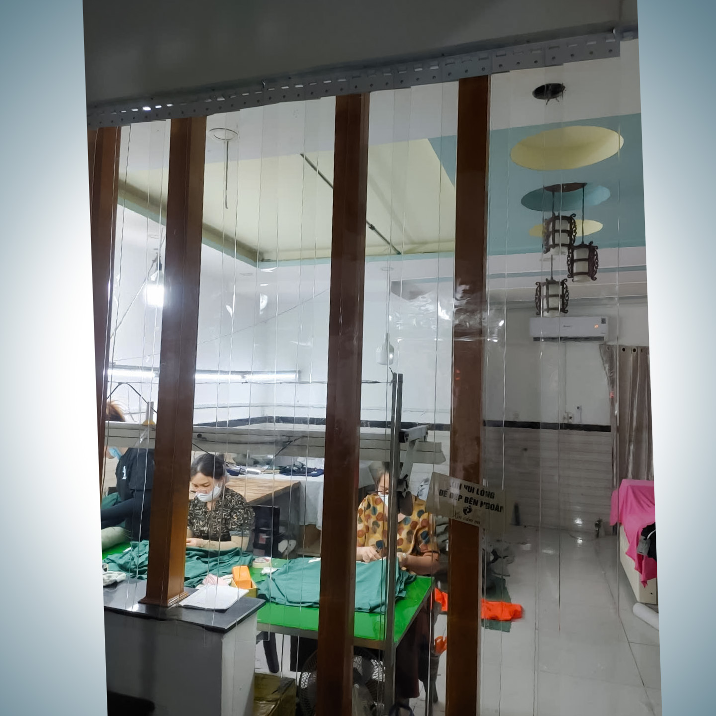 rèm pvc ngăn lạnh