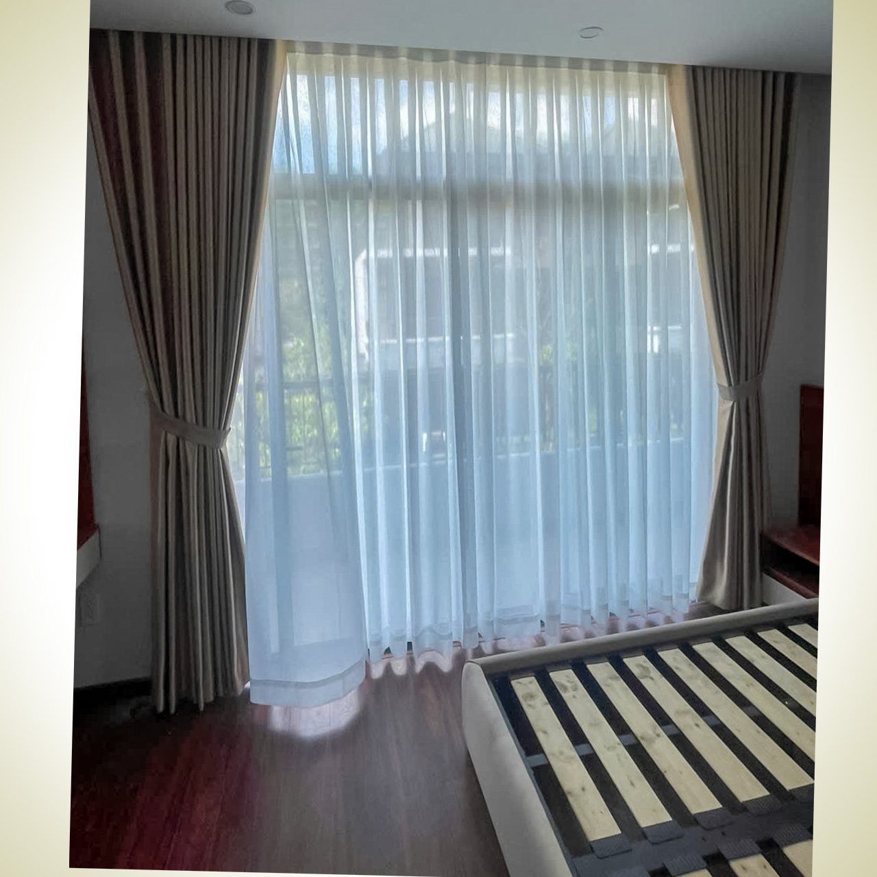 rèm cửa 2 lớp phòng ngủ đường phan văn trị gò vấp Lắp Đặt Rèm Cửa Đường Phan Văn Trị