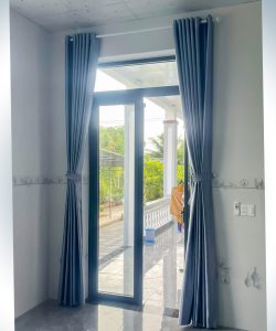 Lắp Đặt Rèm Vải Gò Vấp Nhà Phố Đường Lê Đức Thọ | Uy Tín, Giá Rẻ 16 rem cua ra vao nha bep rem vai