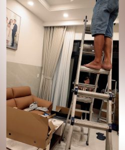 Lắp Đặt Rèm Cửa Phường An Hội Tây Gò Vấp - Rèm Vải Cao Cấp 2 Lớp Âm Trần | Rèm Cửa Gò Vấp 54 rem cua 2 lop am tran dinh vi rem cua phong khach 6