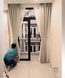 Lắp Đặt Rèm Cửa Phường An Hội Tây Gò Vấp - Rèm Vải Cao Cấp 2 Lớp Âm Trần | Rèm Cửa Gò Vấp 36 rem cua 2 lop xep ly am tran rem cua phong ngu 1
